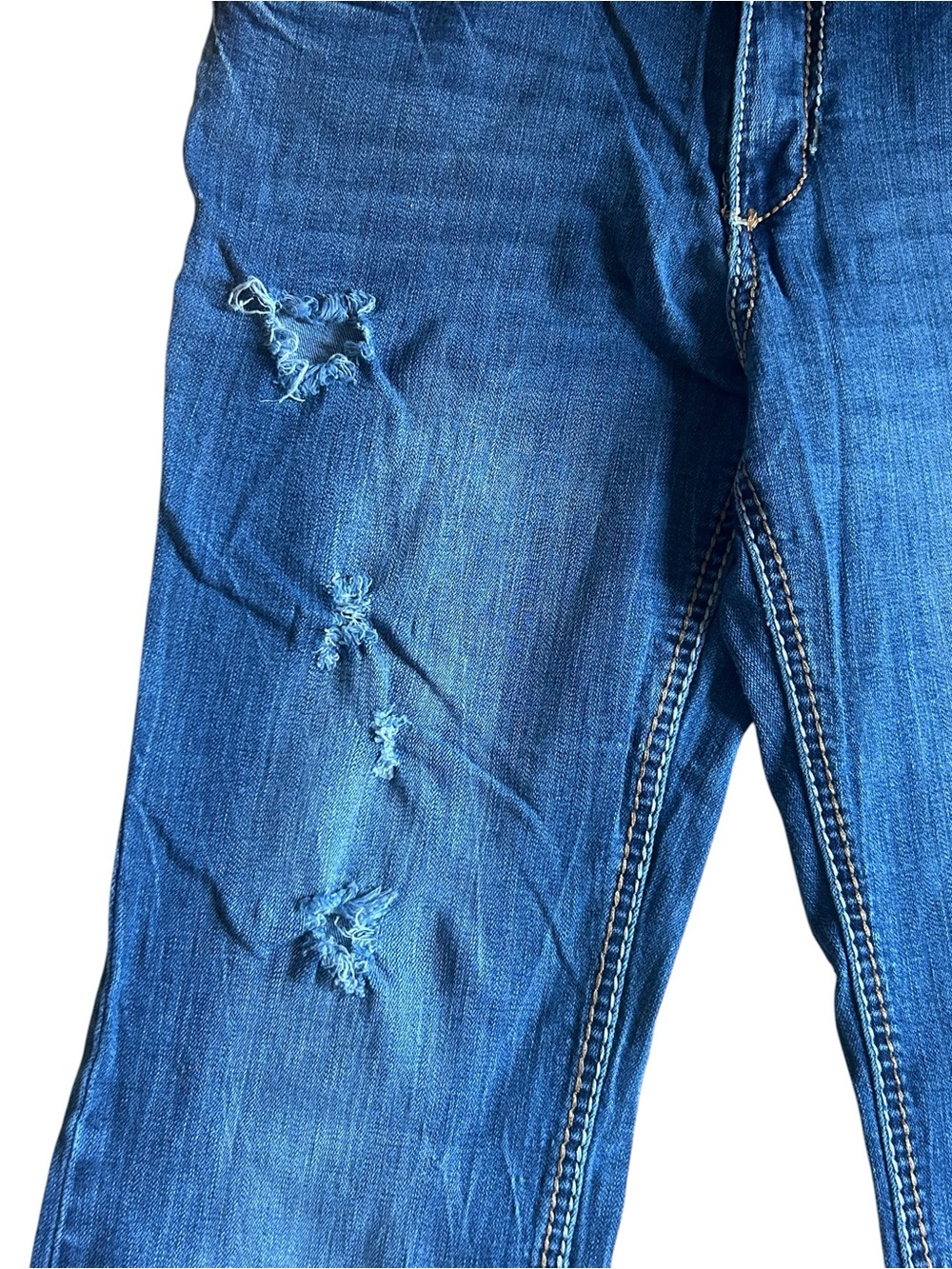 Amethyst Rachel Bootcut Distressed Stretch Jeans Size 13 - Picture 3 of 13